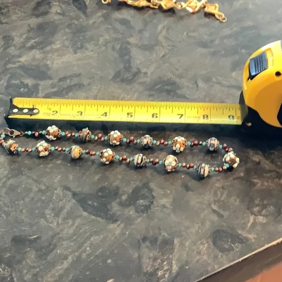 Glass Bead floral necklace(3itemsfor$15) - Picture 4 of 7